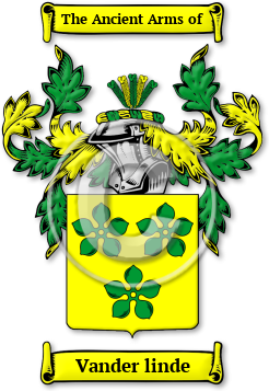 Vander linde Family Crest Download (jpg) Legacy Series - 150 DPI